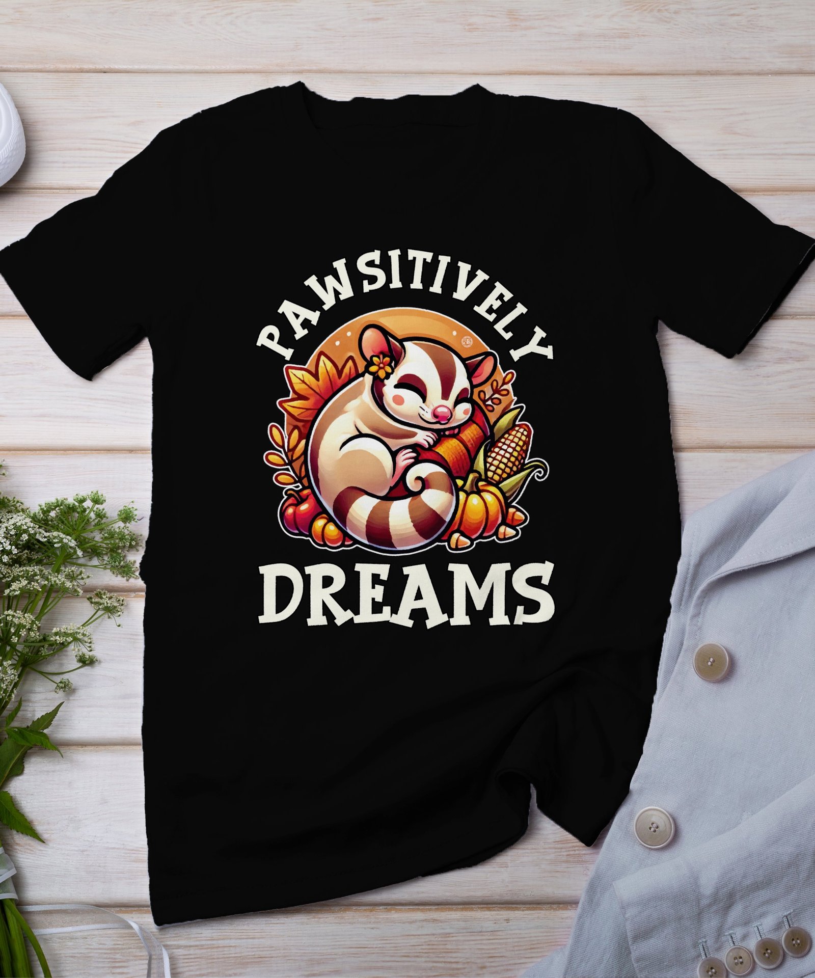 Herbstliches Erntedankfest T-Shirt, Traditionell Amerika Kanada Top, Lustiges Feiertags Haustier Motiv Shirt, Festliches Verkleidung Tee