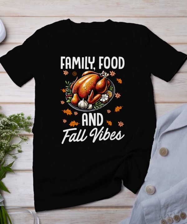 Herbstliches Erntedankfest T-Shirt, Traditionell Amerika Kanada Abendessen Top, Lustiges Truthahn Shirt, Festliches Geflügel Kürbis Tee