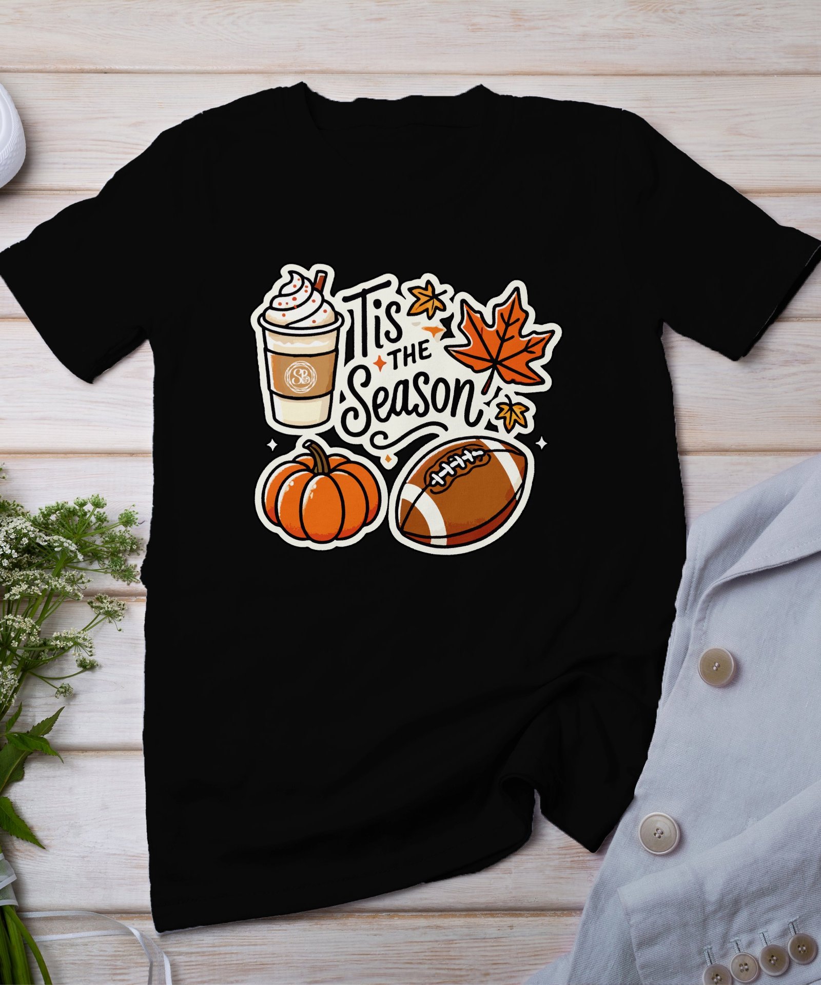 Herbstliches Erntedankfest T-Shirt, Traditionell Amerika Kanada Abendessen Top, Lustiges Truthahn Shirt, Festliches Geflügel Kürbis Tee