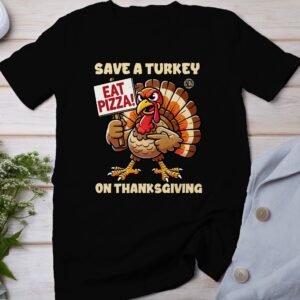 Herbstliches Erntedankfest T-Shirt, Traditionell Amerika Kanada Abendessen Top, Lustiges Truthahn Shirt, Festliches Geflügel Kürbis Tee