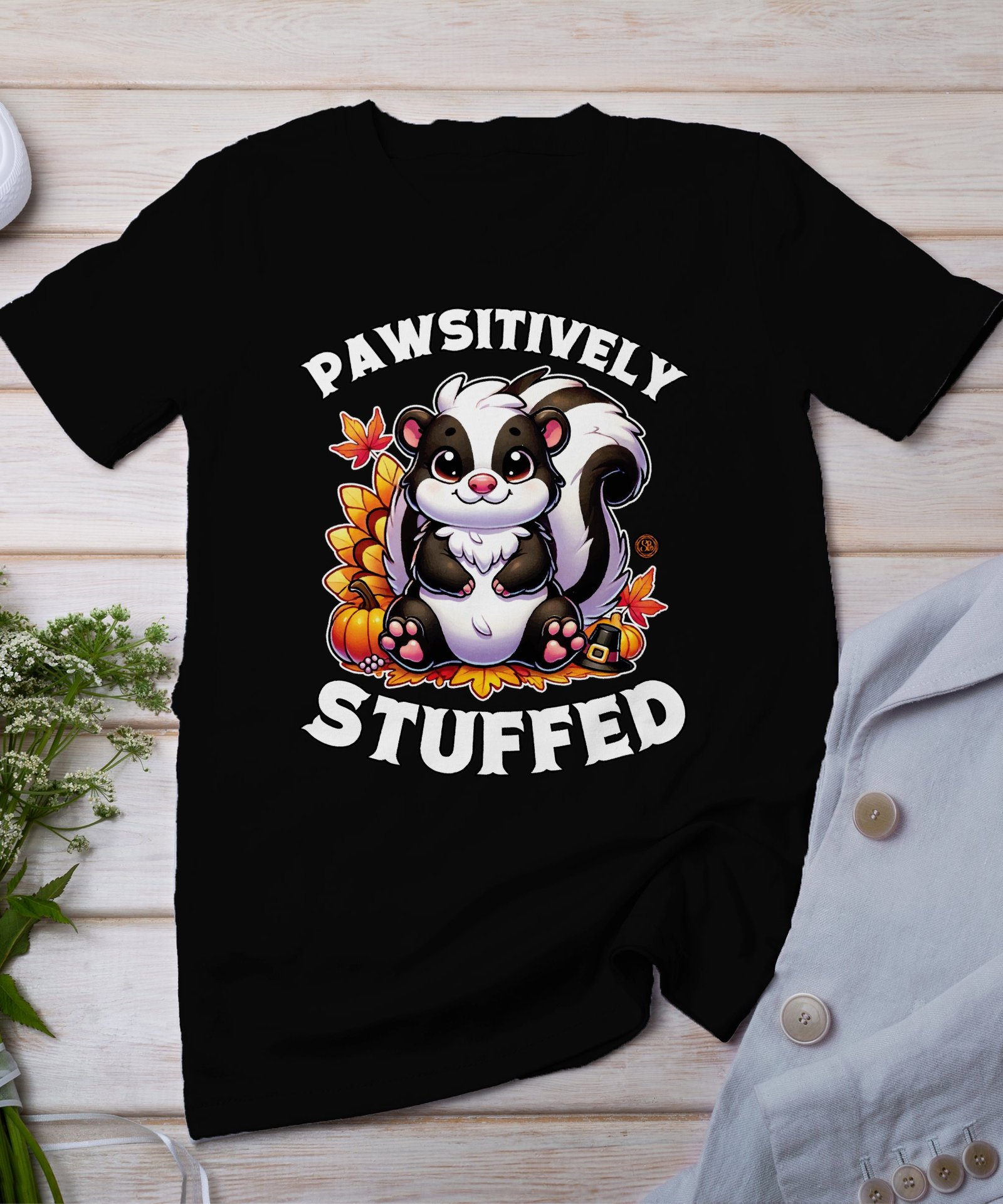 Herbstliches Erntedankfest T-Shirt, Traditionell Amerika Kanada Top, Lustiges Feiertags Haustier Motiv Shirt, Festliches Verkleidung Tee