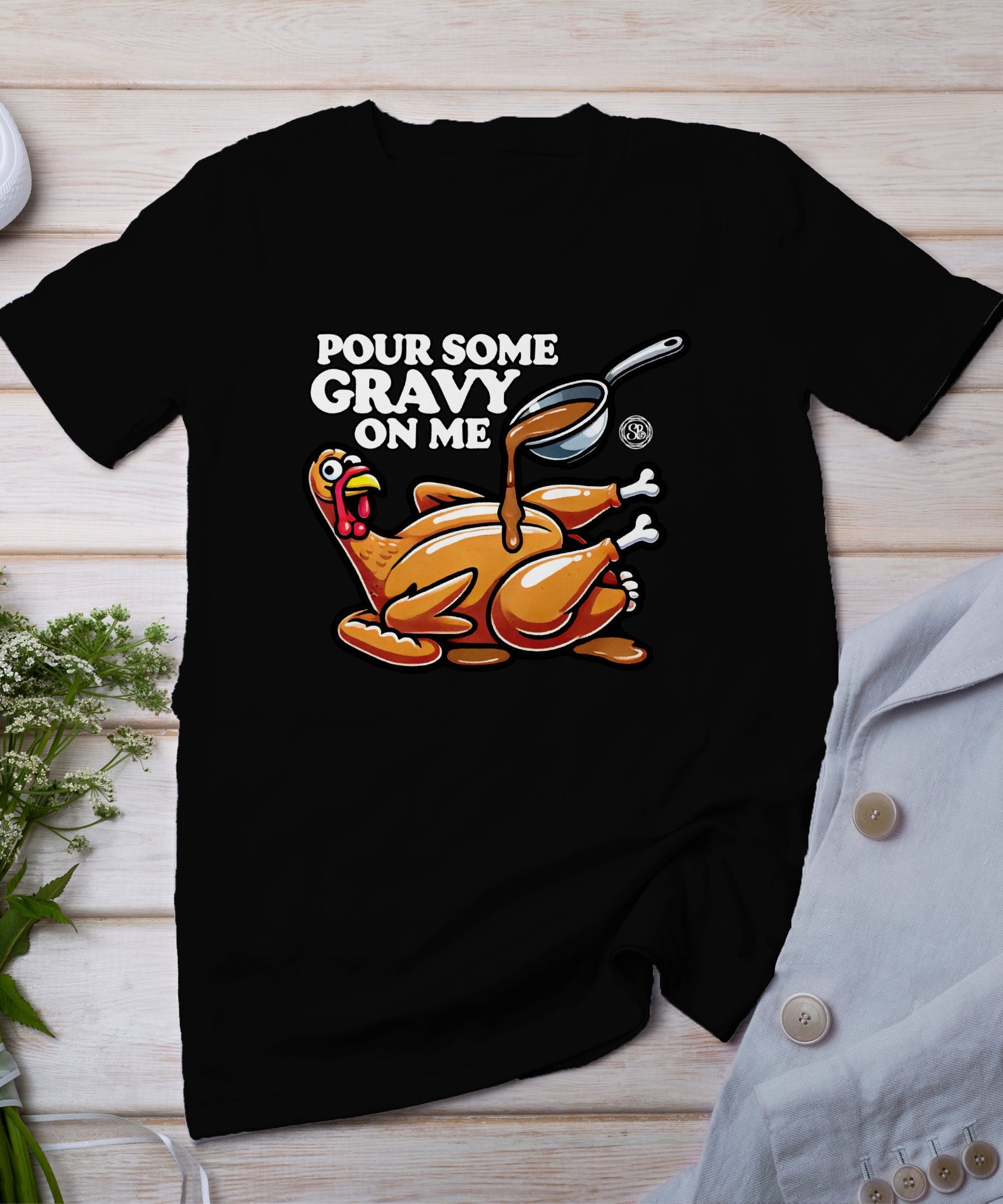 Herbstliches Erntedankfest T-Shirt, Traditionell Amerika Kanada Abendessen Top, Lustiges Truthahn Shirt, Festliches Geflügel Kürbis Tee