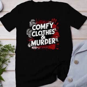Kriminalfälle True Crime T-Shirt, Thriller Geschichten für Krimi Fans Tee, Rätsel Alibi Verbrecher Top, Beweis Ermittlungen Motiv Shirt