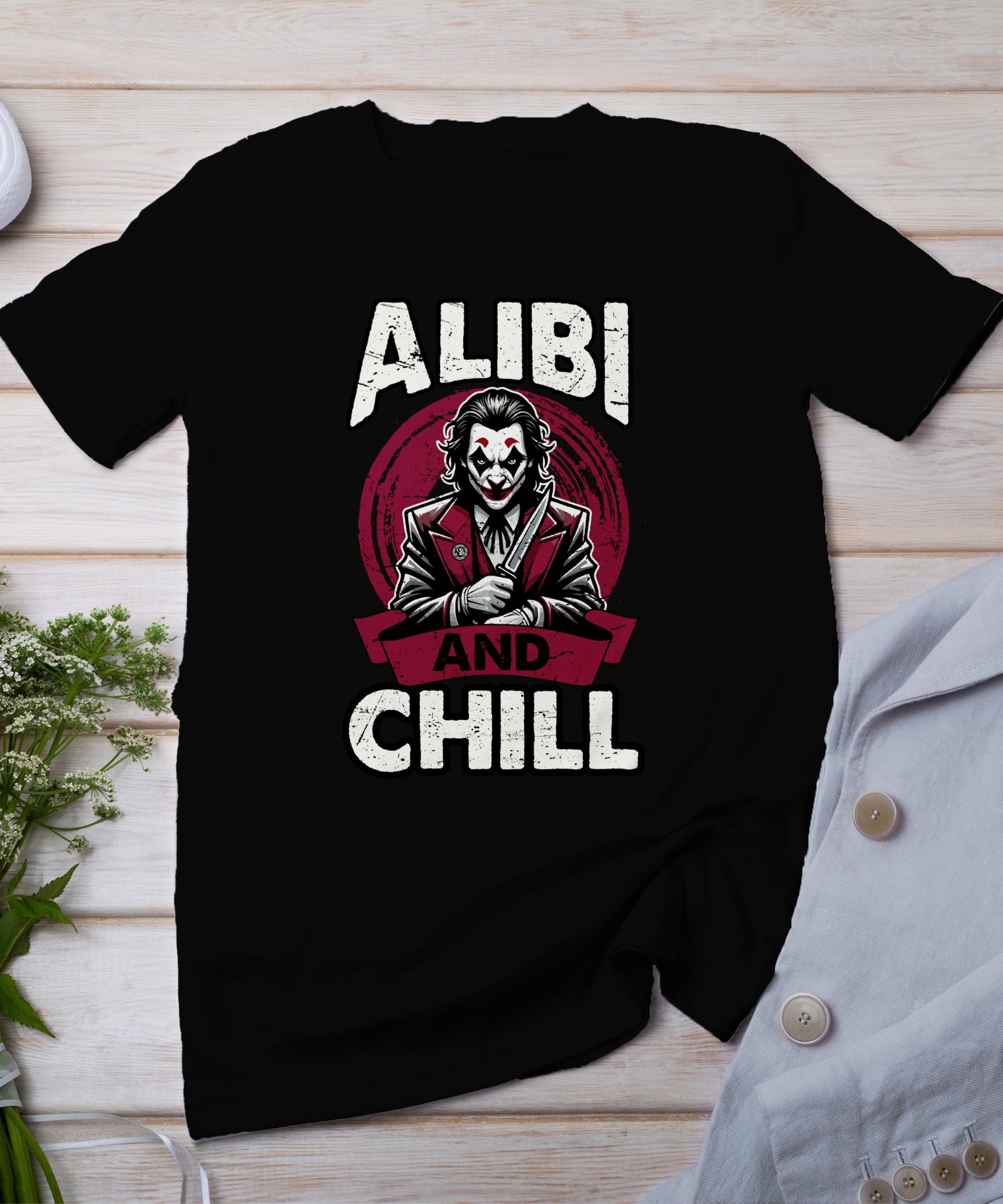 Kriminalfall True Crime T-Shirt, Mystische Horror Geschichten für Krimi Fans Tee, Rätsel Verdächtiger Detektiv Top, Joker Ermittlungen Shirt