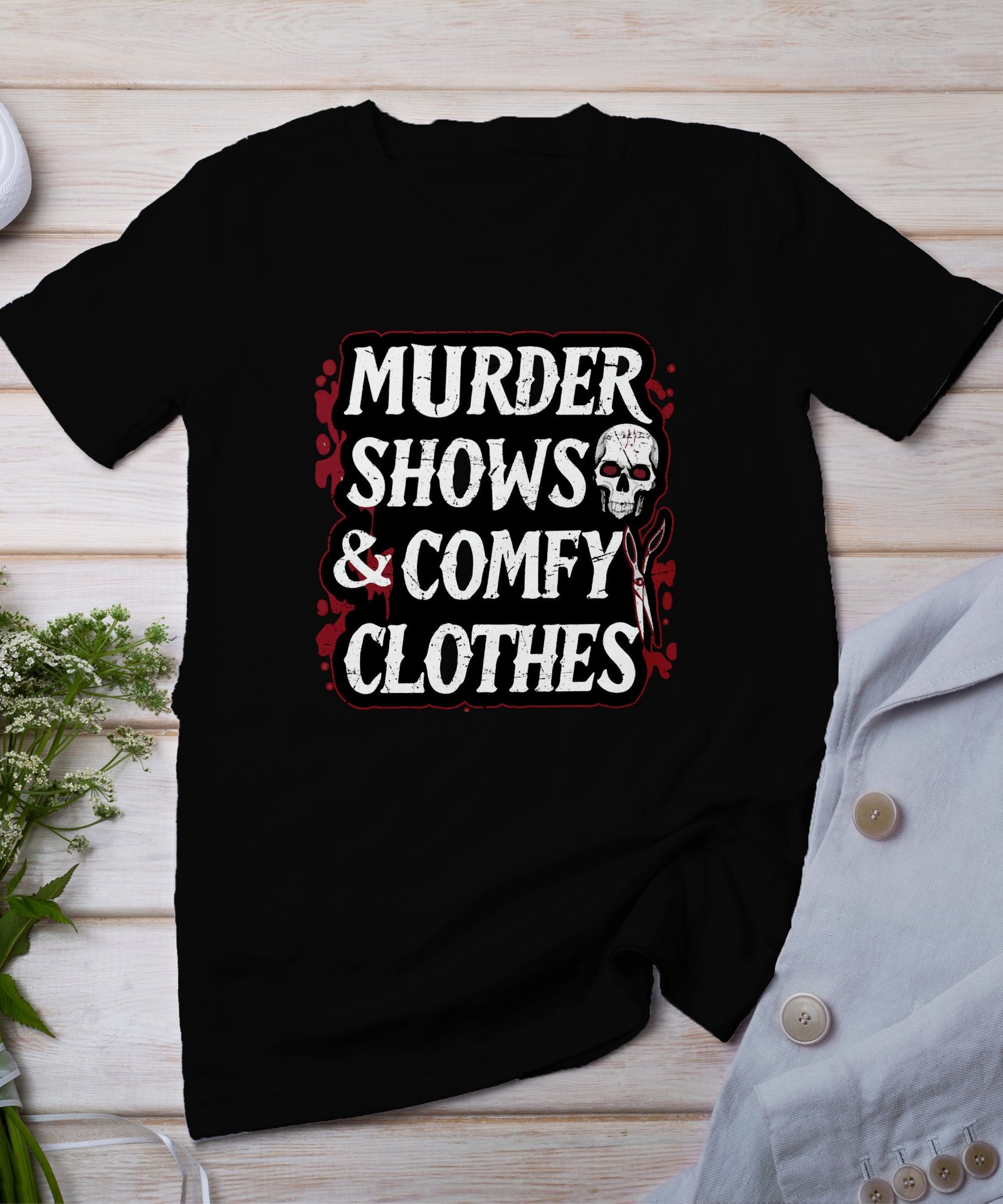 Liebhaber Kriminalfälle True Crime T-Shirt, Horror Geschichten für Krimi Fans Tee, Rätsel Abenteuer Verbrecher Top, Ermittlungen Shirt