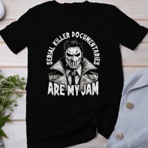 Kriminalfälle True Crime T-Shirt, Mystische Horror Geschichten für Krimi Fans Tee, Rätsel Maskierter Verbrecher Top, Ermittlungen Shirt