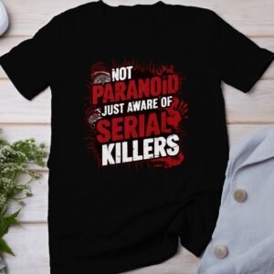 Kriminalfall True Crime T-Shirt, Paranoide Horror Geschichten für Krimifans Tee, Abenteuerliebhaber Verbrecher Top, Motiv Ermittlungen Shirt