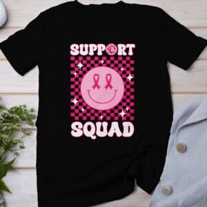 Kampf Stärke Hoffnung Brustkrebs Bewusstsein T-Shirt, Vorsorgeuntersuchung Gesundheit Tee, Hilfe Symbol der Solidarität Pinke Schleife Top