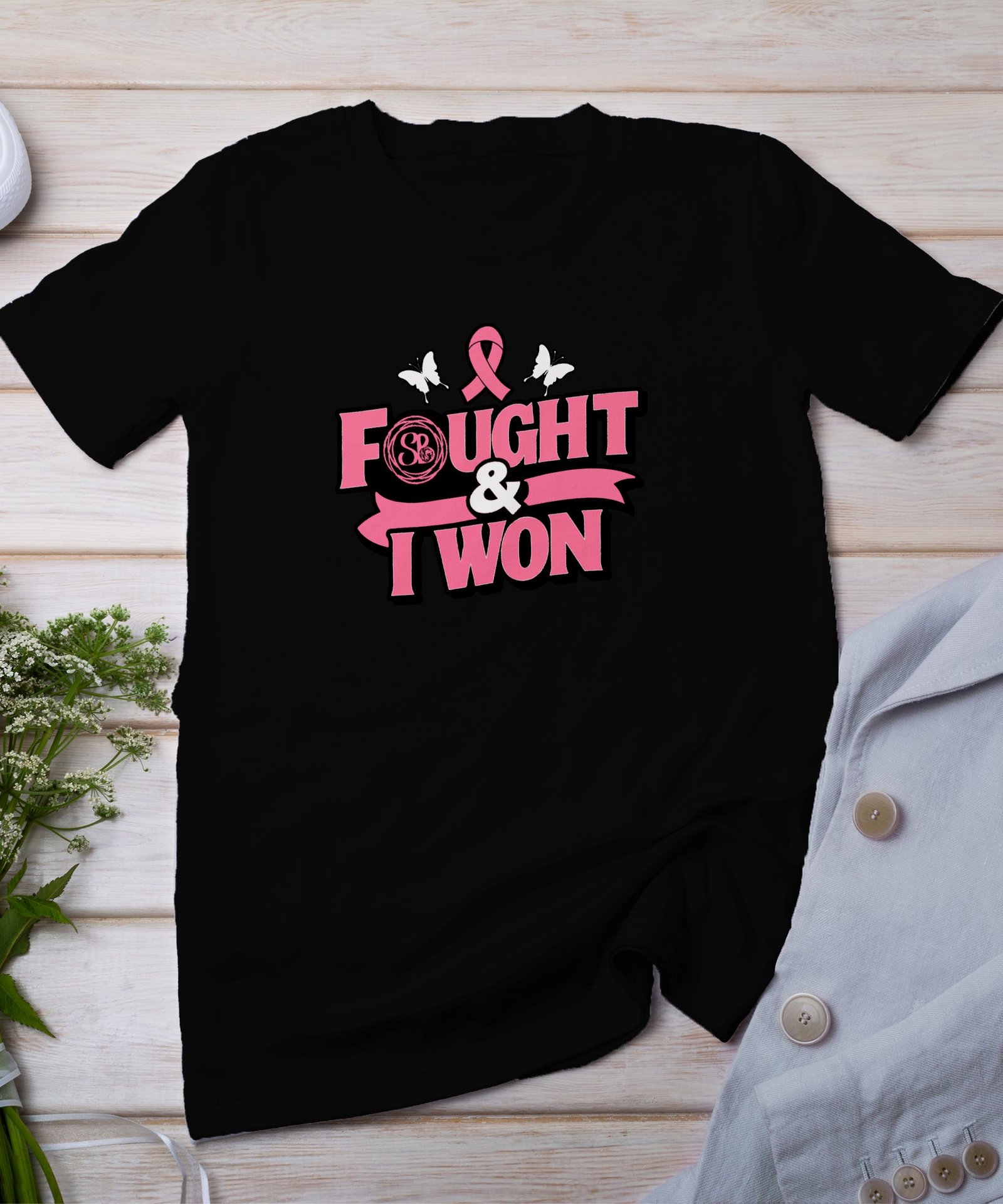 Kampf Stärke Hoffnung Brustkrebs Bewusstsein T-Shirt, Vorsorgeuntersuchung Gesundheit Tee, Hilfe Symbol der Solidarität Pinke Schleife Top
