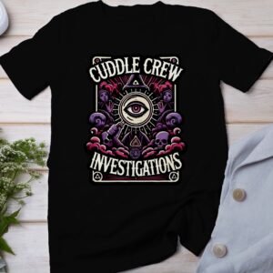Kriminalfälle Tarot Karten T-Shirt, Mystische Tarotkarten für Krimi Fans Tee, Esoterik Kartenlegen Detektiv Top, Tarotdeck Wahrsager Shirt