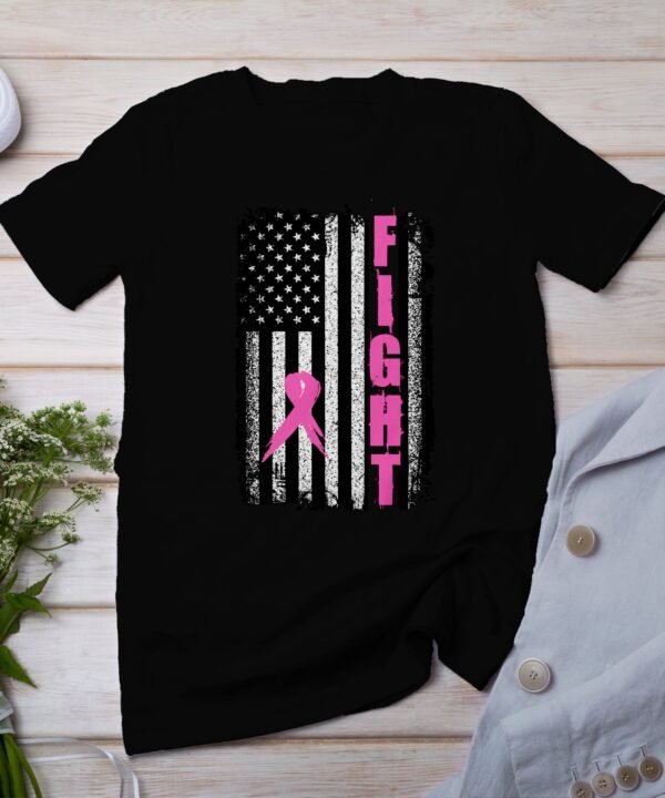 Kampf Stärke Hoffnung Brustkrebs Bewusstsein T-Shirt, Vorsorgeuntersuchung Gesundheit Tee, Hilfe Symbol der Solidarität Pinke Schleife Top