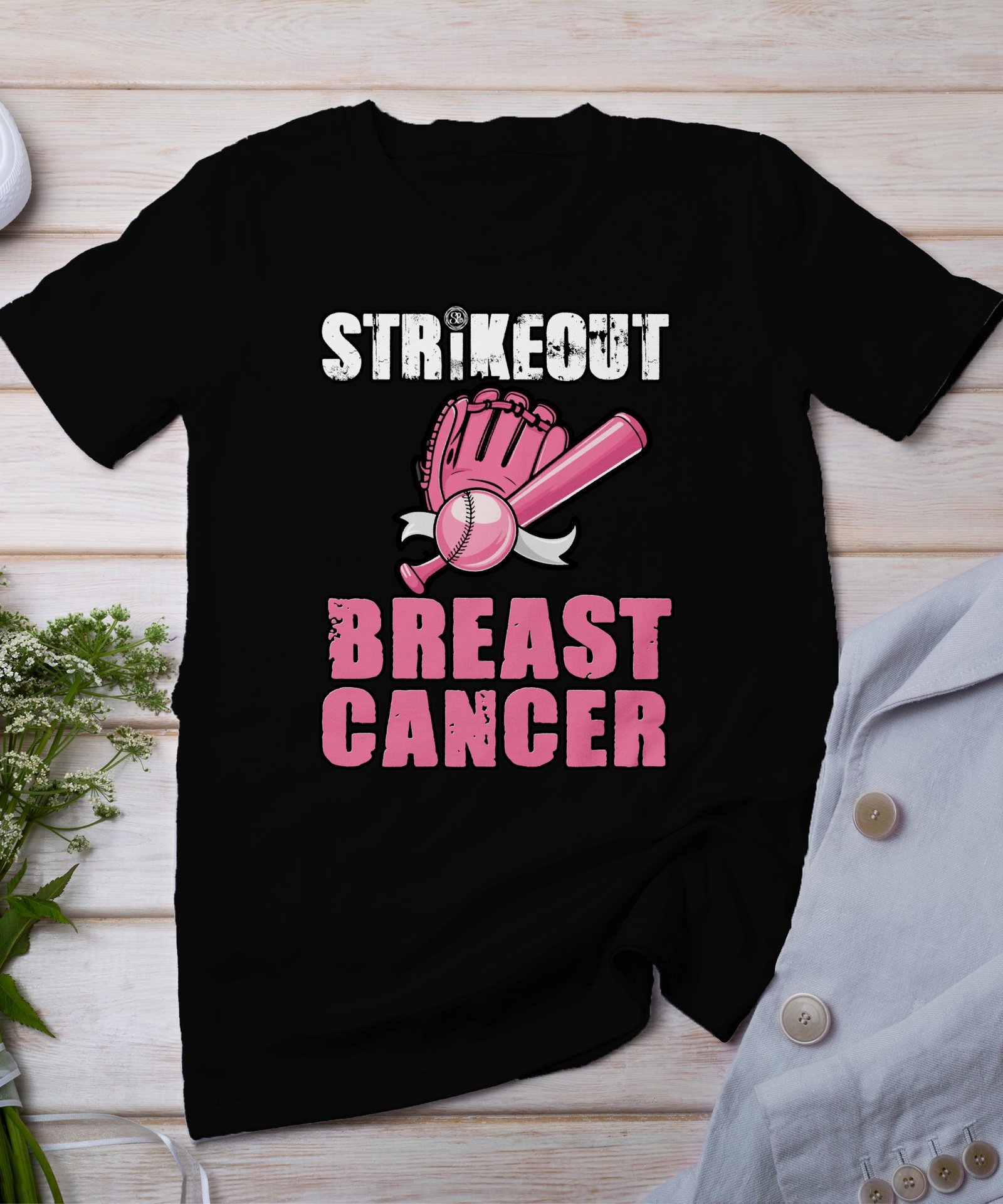 Kampf Stärke Hoffnung Brustkrebs Bewusstsein T-Shirt, Vorsorgeuntersuchung Gesundheit Tee, Hilfe Symbol der Solidarität Pinke Schleife Top