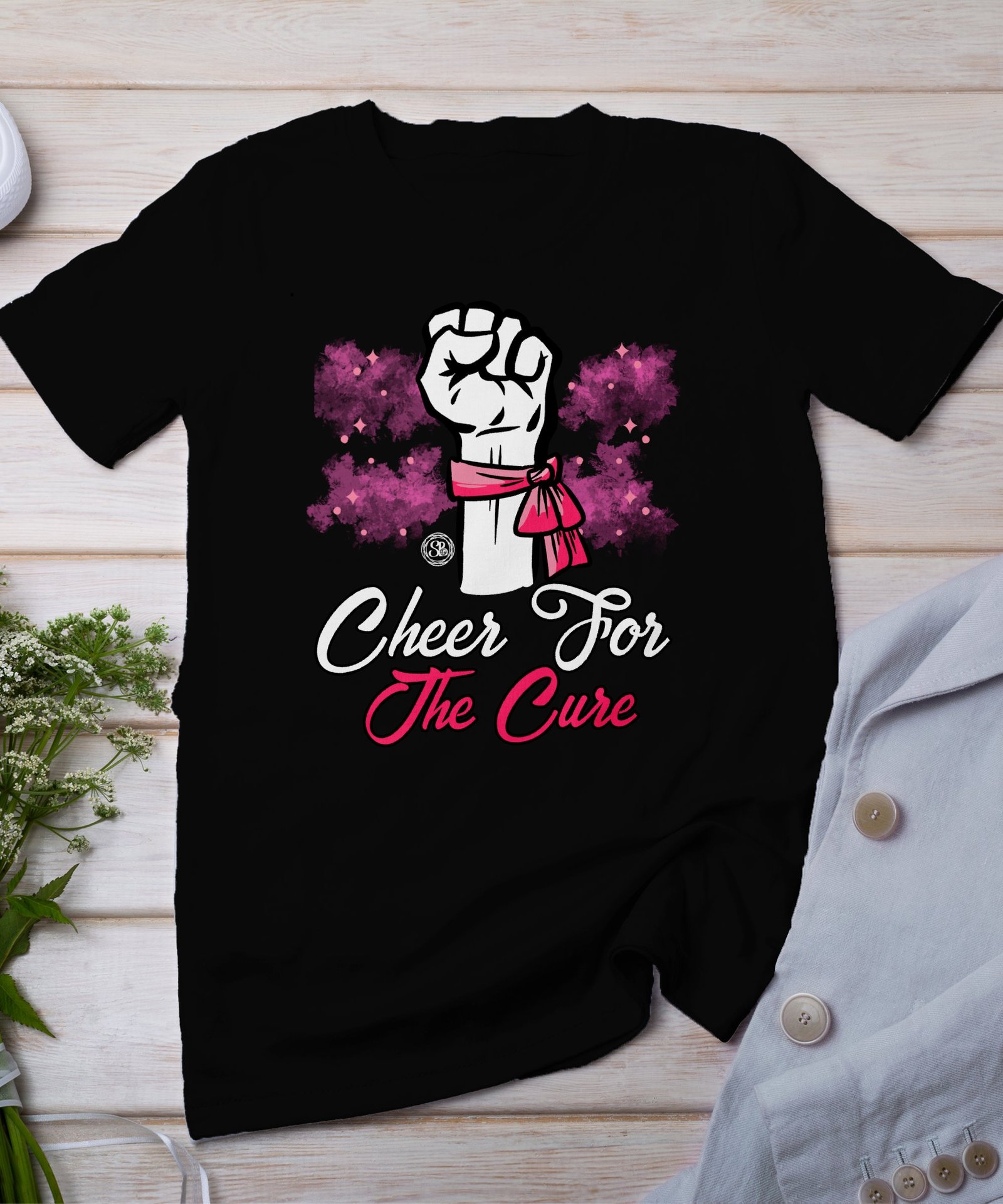 Kampf Stärke Hoffnung Brustkrebs Bewusstsein T-Shirt, Vorsorgeuntersuchung Gesundheit Tee, Hilfe Symbol der Solidarität Pinke Schleife Top