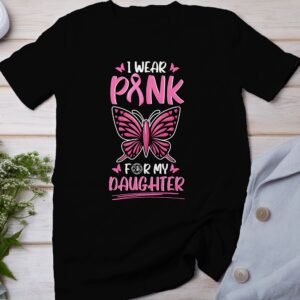 Kampf Stärke Hoffnung Brustkrebs Bewusstsein T-Shirt, Vorsorgeuntersuchung Gesundheit Tee, Hilfe Symbol der Solidarität Pinke Schleife Top