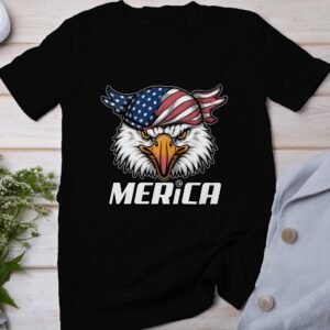 USA Adler T-Shirts Wappentier Adler Merica 4 Juli Outfit Veteran Patrioten Look Freiheit Style Amerika Flaggen Design Weißkopfseeadler