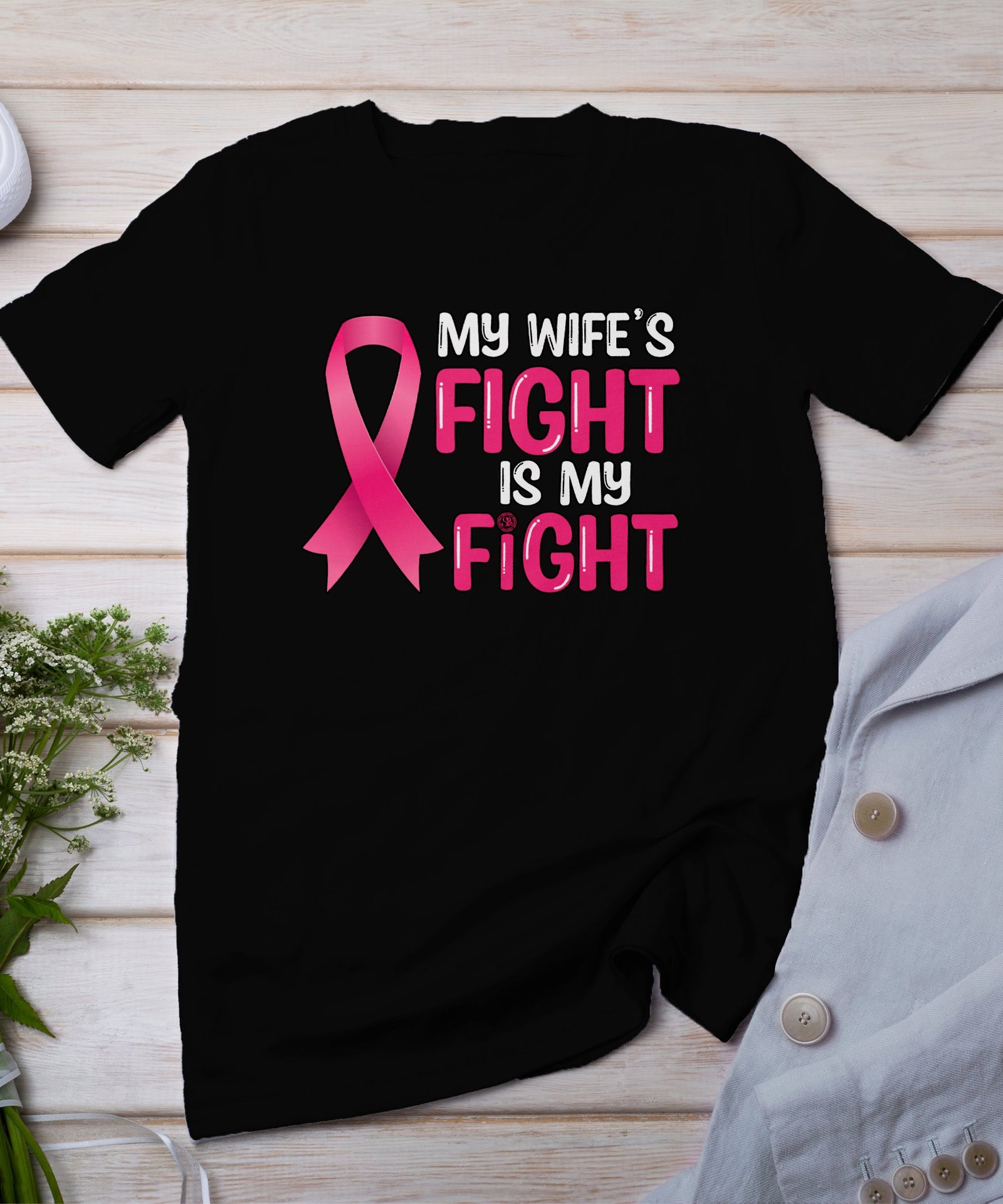 Kampf Stärke Hoffnung Brustkrebs Bewusstsein T-Shirt, Vorsorgeuntersuchung Gesundheit Tee, Hilfe Symbol der Solidarität Pinke Schleife Top