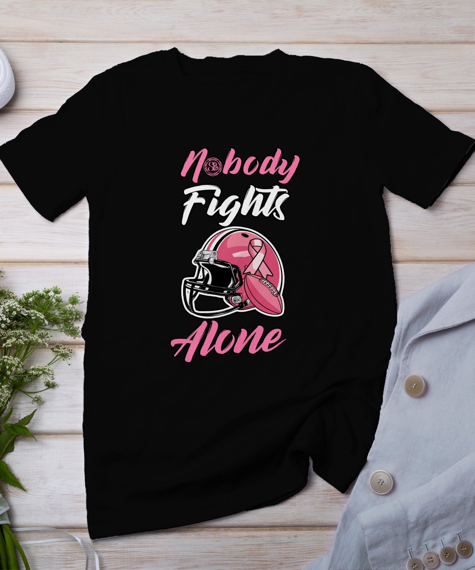 Kampf Stärke Hoffnung Brustkrebs Bewusstsein T-Shirt, Vorsorgeuntersuchung Gesundheit Tee, Hilfe Symbol der Solidarität Pinke Schleife Top