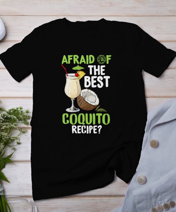 Tropisches Coquito Weihnachten T-Shirt, Traditionelles Kokosnuss Urlaubsgetränk Shirt, Festliches Puerto Rico Karibik Tee, Kokos Reisetop