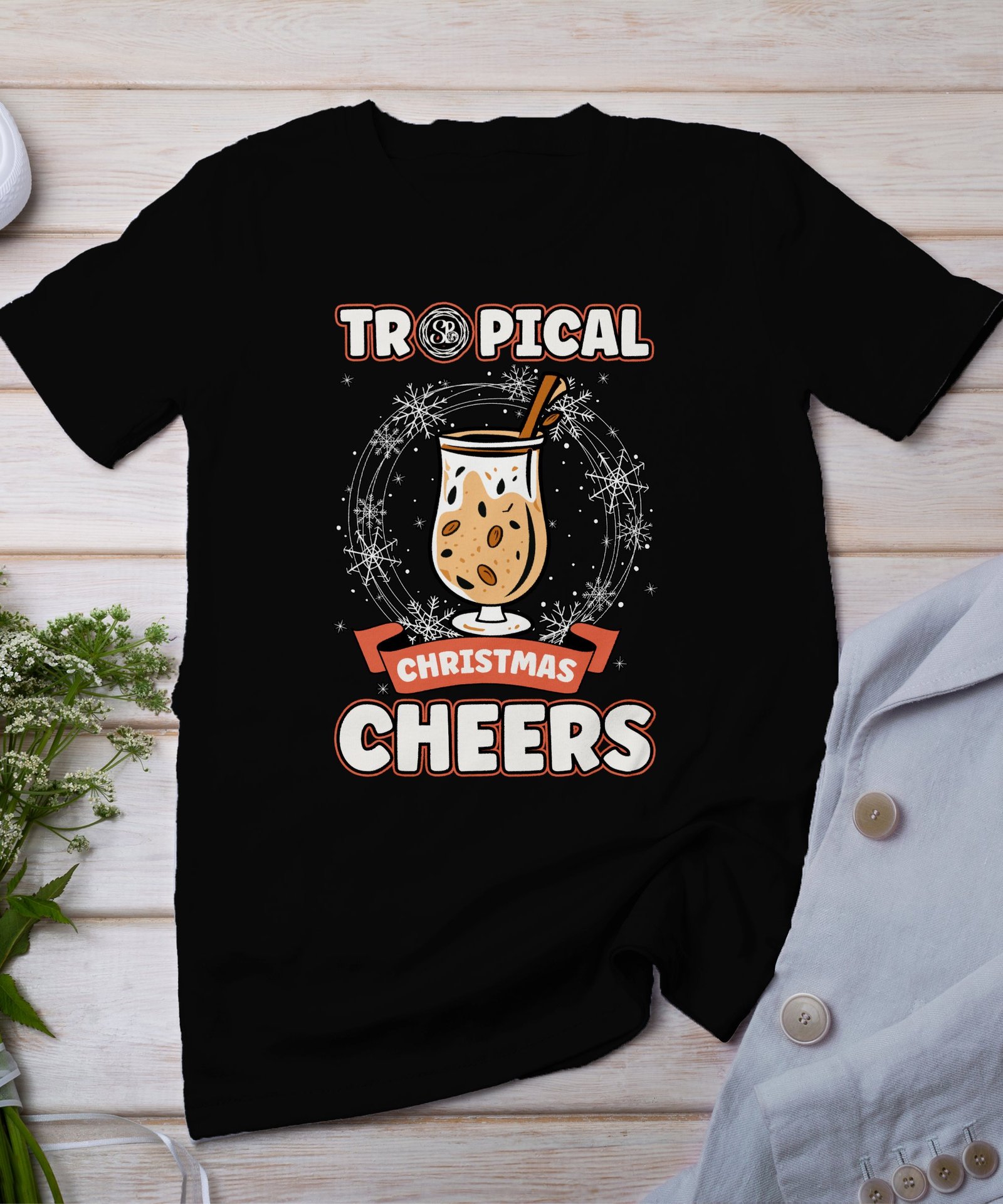 Tropisches Coquito Weihnachten T-Shirt, Traditionelles Kokosnuss Urlaubsgetränk Shirt, Festliches Puerto Rico Karibik Tee, Kokos Reisetop