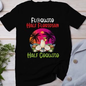 Tropisches Coquito Weihnachten T-Shirt, Traditionelles Kokosnuss Urlaubsgetränk Shirt, Festliches Puerto Rico Karibik Tee, Kokos Reisetop