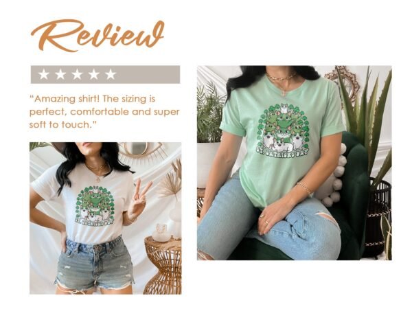 Lustiges St. Patricks Day T-Shirt, Katzen und Hunde T-Shirt, Tierliebhaber Geschenk, St. Catricks Day, Lustige Tiere Kleidung - Image 9