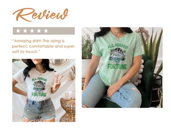 St. Patricks Day T-Shirt, Kreuzfahrt Urlaub Shirt, Schiff des Glücks Design, Lustiges St. Patricks Day Shirt, Geschenk für Reisende - Image 9