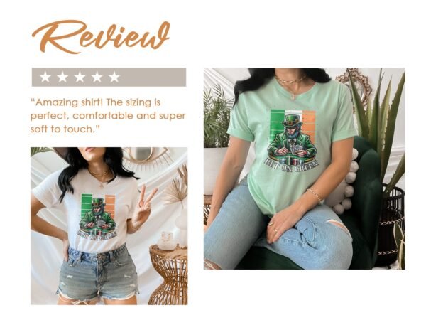 Lustiges St. Patrick's Day T-Shirt, Poker Casino Hemd, Poker Karten Irland, Glücklicher Kobold T-Shirt, Lustiges Casino Geschenk - Image 9