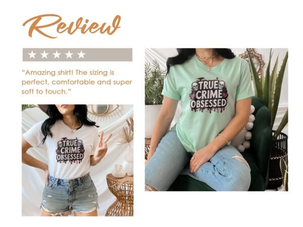 Kriminalfälle True Crime T-Shirt, Mystische Horror Geschichten für Krimi Fans Tee, Rätsel Besessenheit Verbrecher Top, Ermittlungen Shirt - Image 9