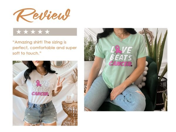 Kampf Stärke Hoffnung Brustkrebs Bewusstsein T-Shirt, Vorsorgeuntersuchung Gesundheit Tee, Hilfe Symbol der Solidarität Pinke Schleife Top - Image 9
