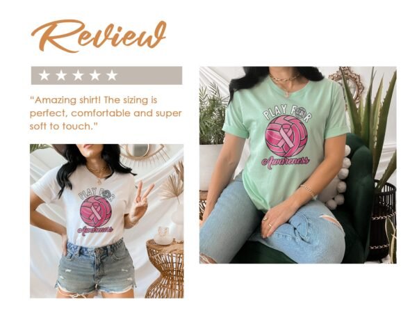 Kampf Stärke Hoffnung Brustkrebs Bewusstsein T-Shirt, Vorsorgeuntersuchung Gesundheit Tee, Hilfe Symbol der Solidarität Pinke Schleife Top - Image 9